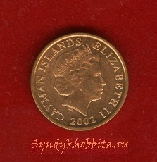 1 цент 2002 года Каймановы Острова